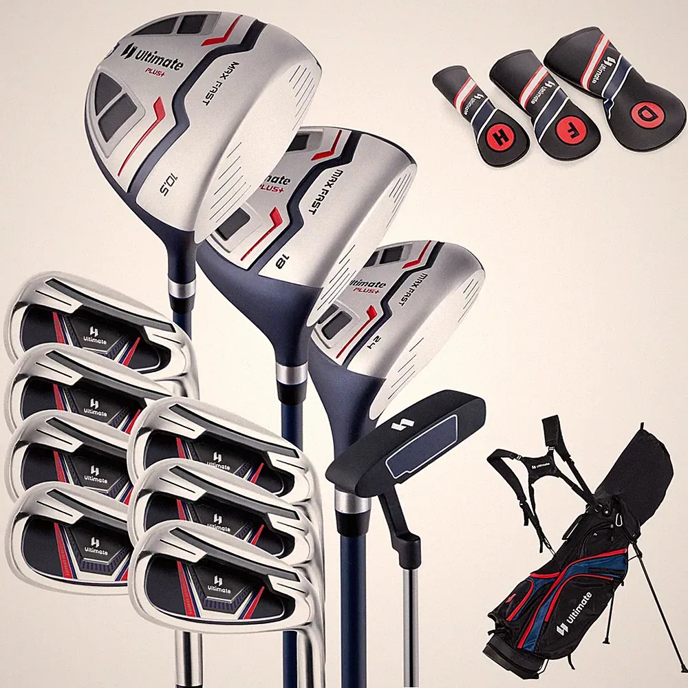 Men's Complete Golf Club Set Golf Club Package Set incl 460CC w/ Rain Hood
