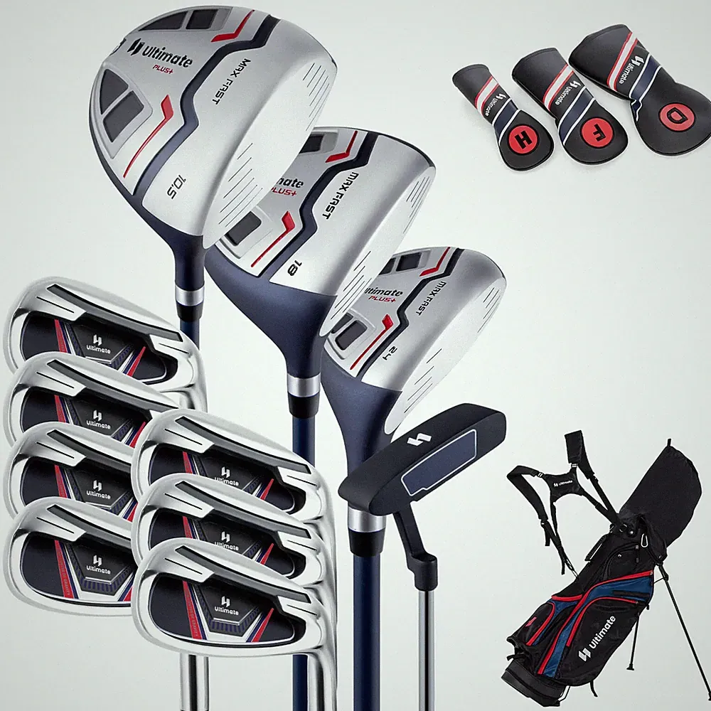 Men's Complete Golf Club Set Golf Club Package Set incl 460CC w/ Rain Hood
