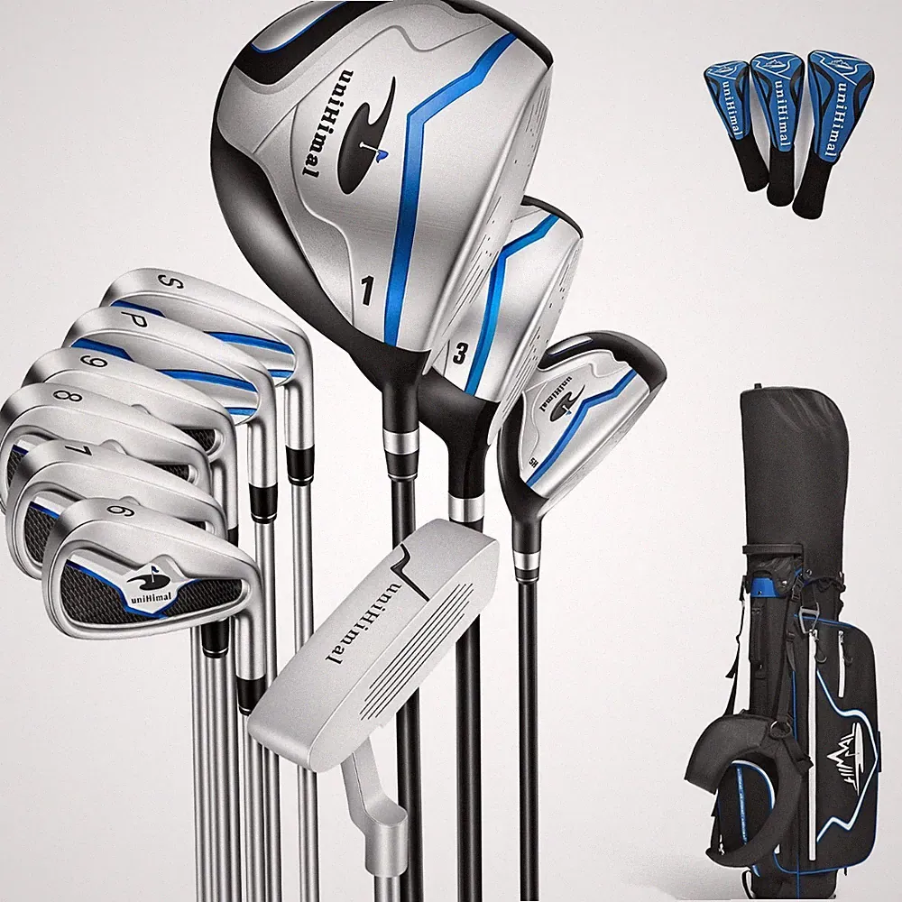 Men's Complete Golf Club Set with Stand Bag Right-Handed 9/10/11 Clubs