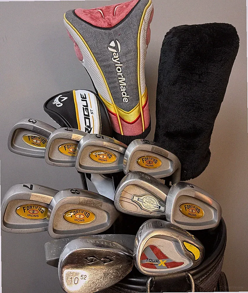 Men's Complete RH Golf Set - Callaway, Snake Eyes, Dunlop - Course Ready!