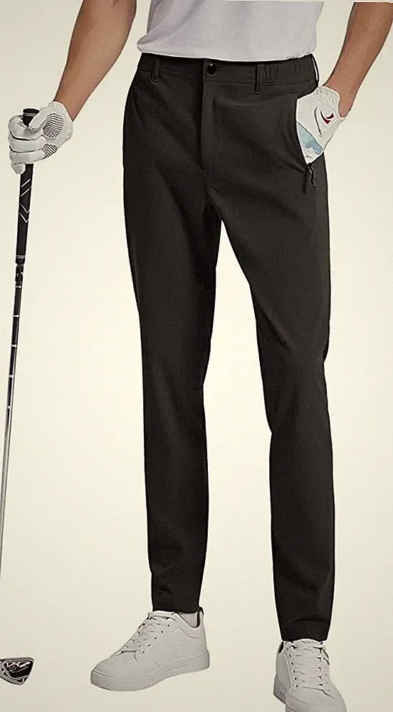 Men‘s Dress Pants Slim Fit Stretch Golf, & Hiking Trousers - Wow what a fit!!!