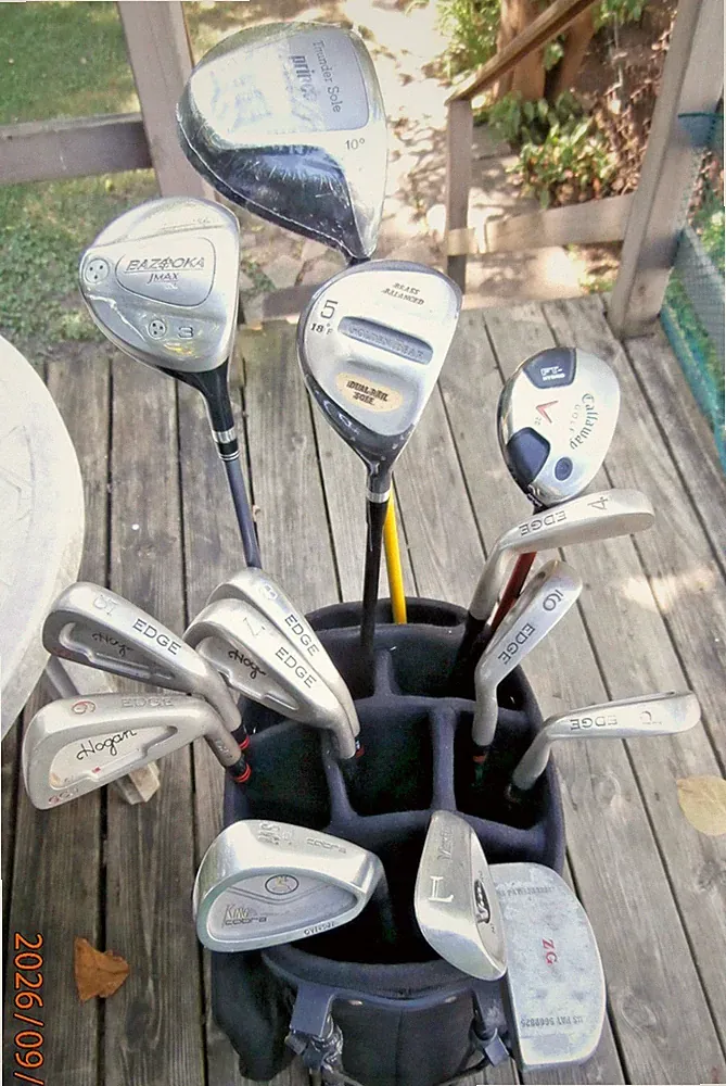 Men's Full 14 Golf Club Set & Bag. Hogan, Callaway, Cobra. Regular Graphite Flex