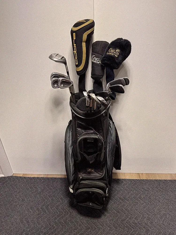 Men's Golf Set w/ Graphite Shafts & Cobra Cart Bag - 14 Clubs - R Flex - RH