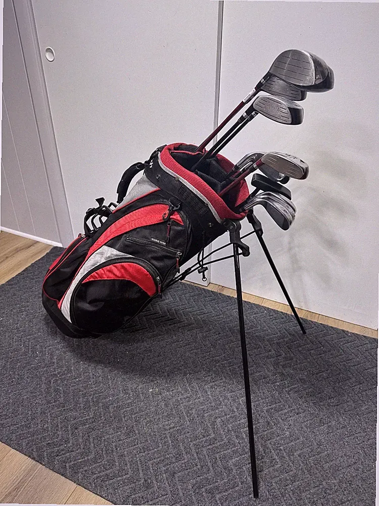 Men's Golf Set w/ Maxfli Driver & Top Flite Stand Bag - 12 Clubs - R Flex - RH