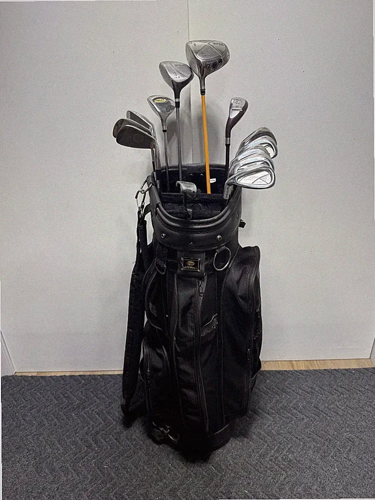 Men's Golf Set w/ Snake Eyes Driver & Prima Cart Bag - 13 Clubs - R Flex - LH