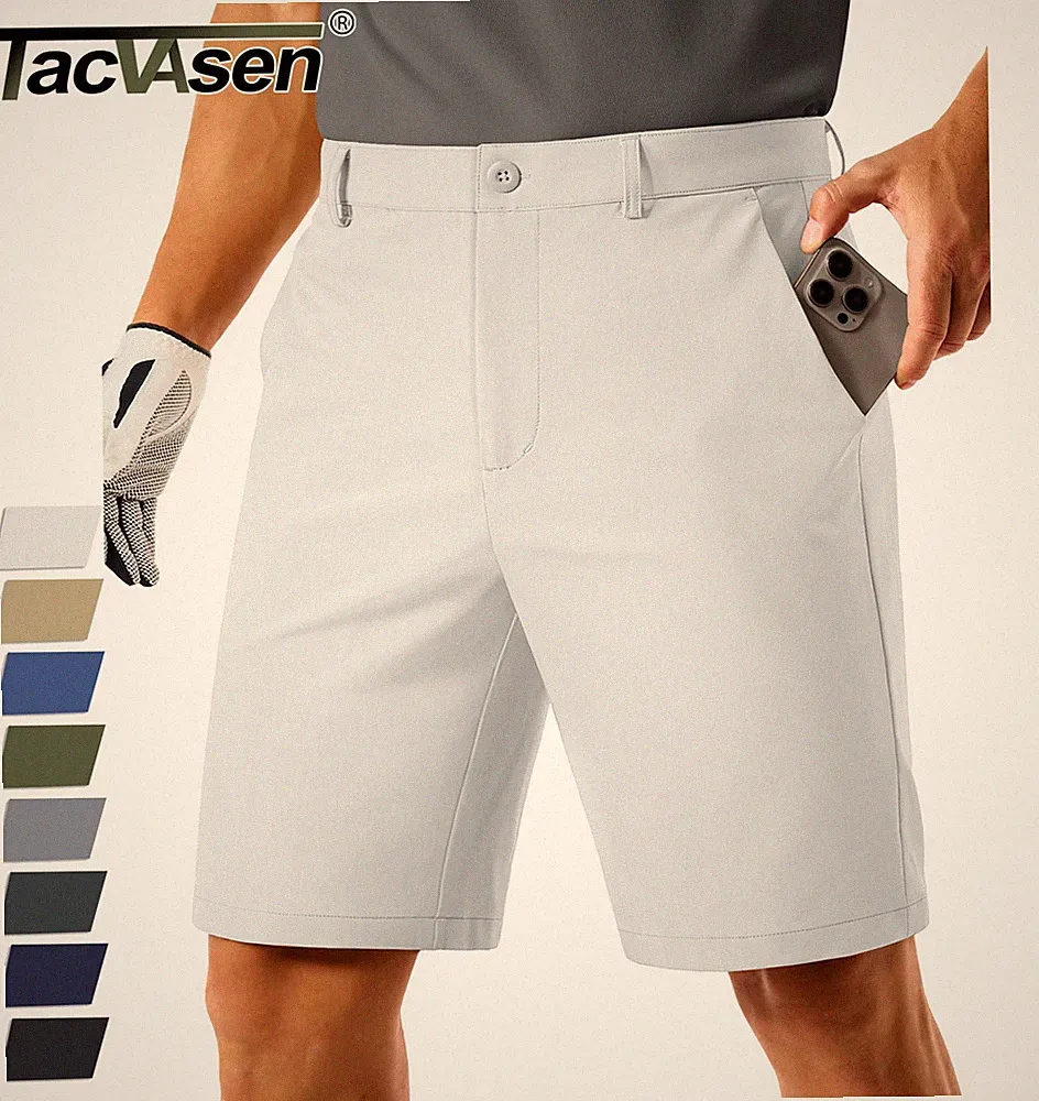 Men's Golf Shorts 9 Inch Stretch Lightweight Dress Work Casual Shorts Quick Dry