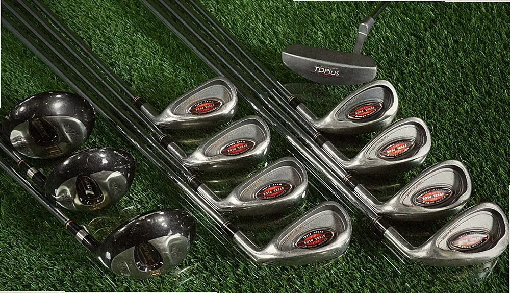 Men's Golf Starter Set 12pc. Turbopower Irons, Catalyst Woods, TD Plus Putter RH