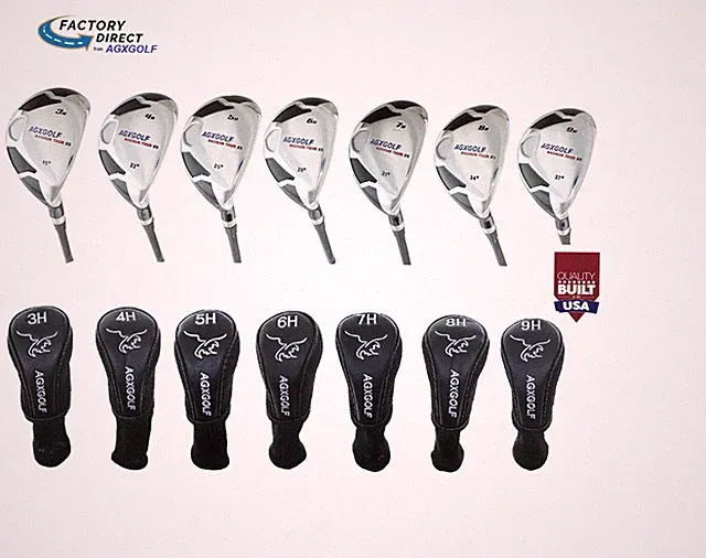 MEN'S MAG-XS HYBRID IRON SET #3,4,5,6,7,8,9: GRAPHITE: Choose Lengths & Flex USA