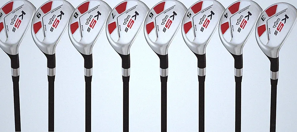 Mens Majek All Hybrid Complete Set 3-PW Senior Flex. Rescue Utility Clubs