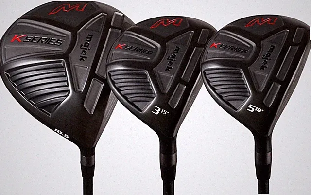 Men's Majek K-Series 460cc 10.5° Driver and 3 5 Wood Set, Regular Flex Graphite