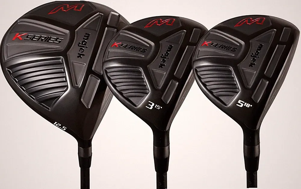Men's Majek K-Series 460cc 12.5° Driver and 3 5 Wood Set, Stiff Flex Graphite