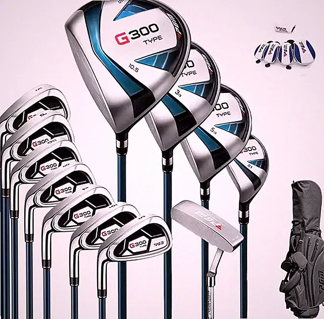 Men's Premium Golf Club Set - Driver, Irons, Putter & Stand Bag Included