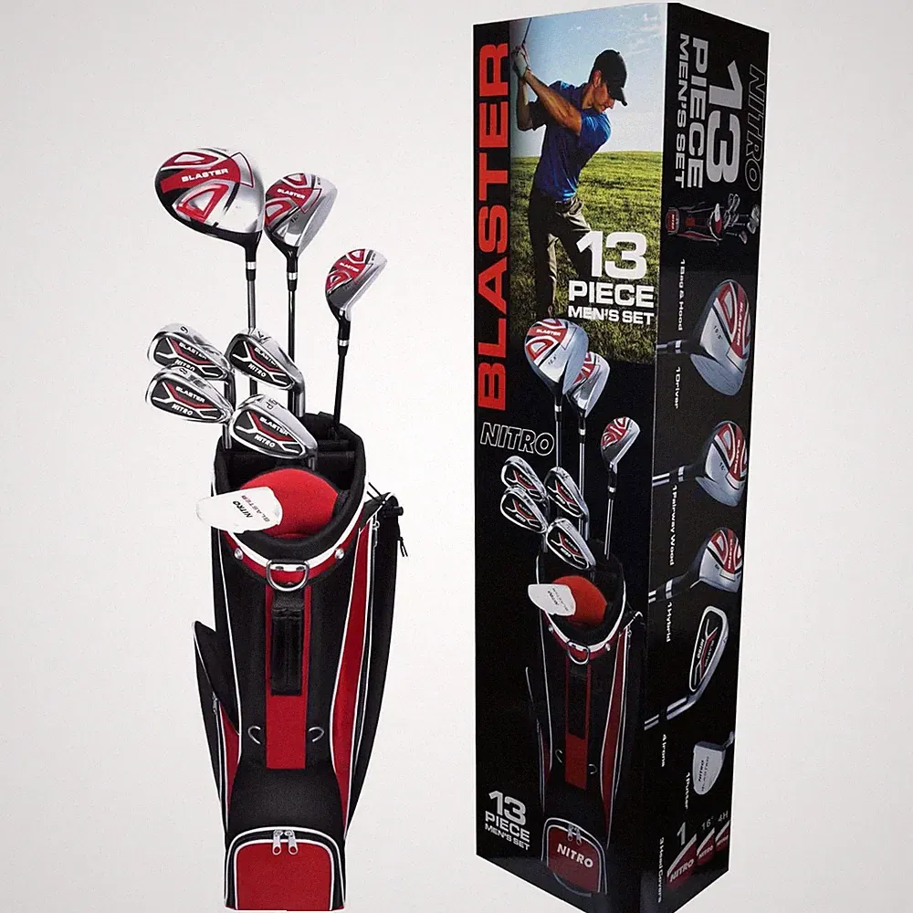 Men's Regular 13-PCS Complete Golf Club Set For Left Handed Males New