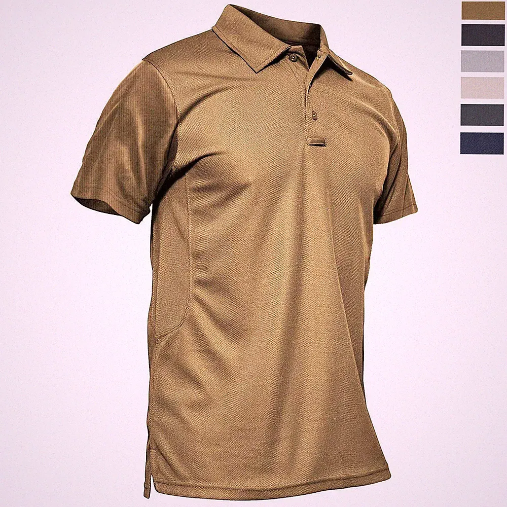 Men's Short Sleeve Atheletic Polo Shirts Quick Dry Team Active Work Casual Golf