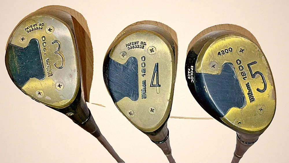 MEN'S WILSON 1200 3-4-5 FAIRWAY WOODS W/REGULAR TRUE TEMPER SHAFTS RIGHT HANDED