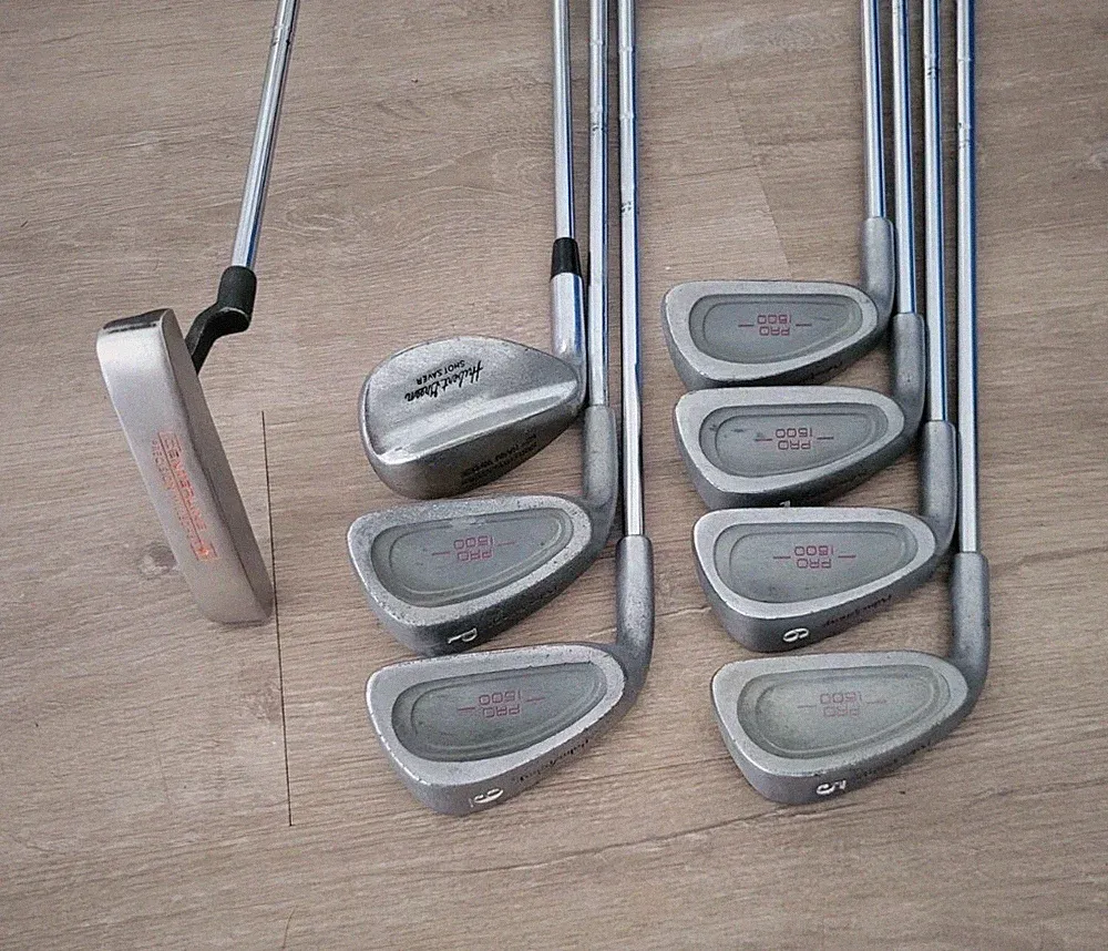 Mens Left Hand Beginner Golf Club Set 8pc: Palm Springs 5-P Irons Wedge Putter