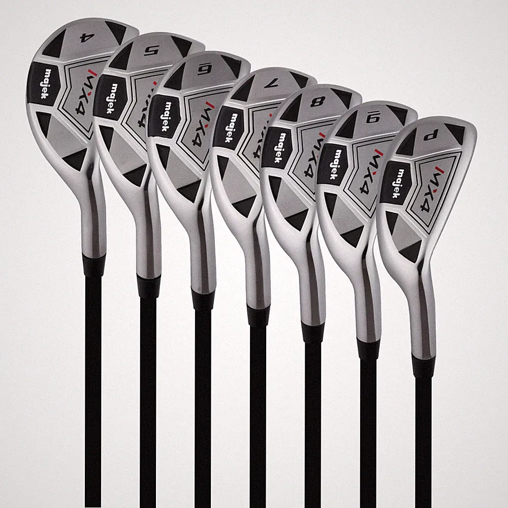 Mens Majek MX4 Hybrid Iron Set 4-PW Senior A Flex Graphite RH Rescue Golf Clubs