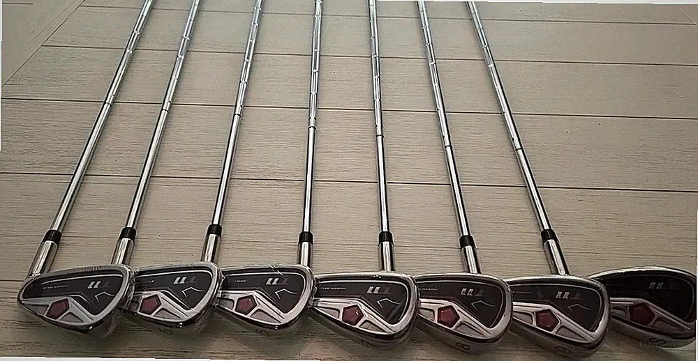 Mens T11 Powerback Golf Clubs Iron Set #4-#9 & SW Regular Flex Steel
