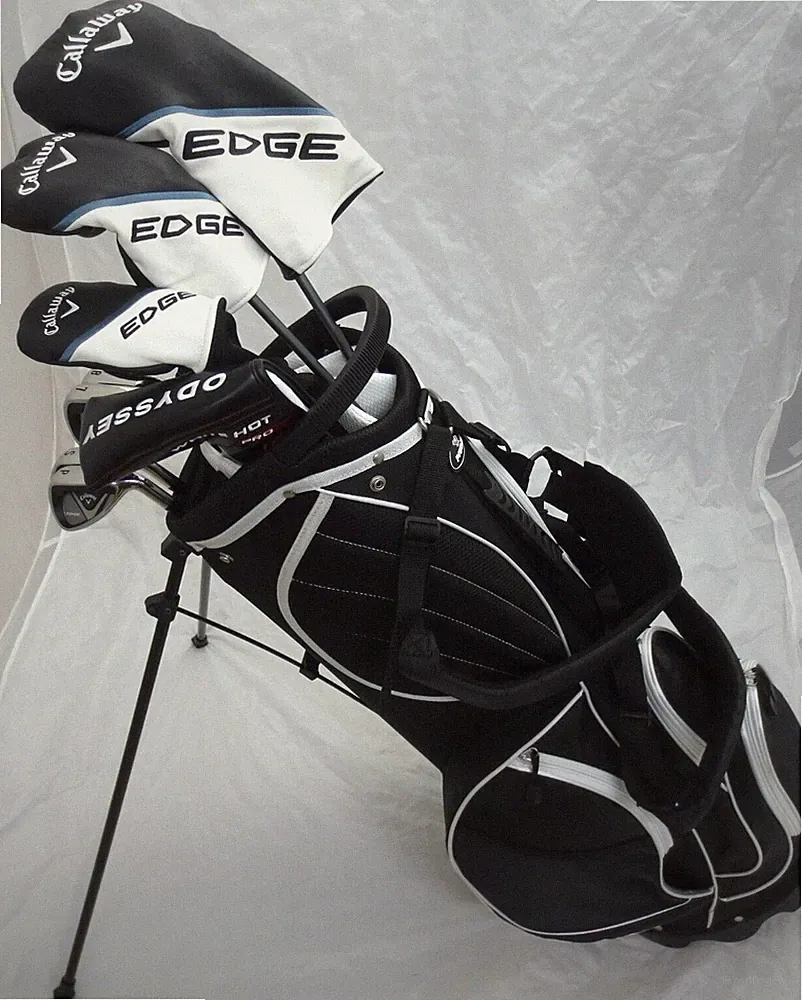 Men's TALL Callaway Golf Set Driver Wood Hybrid Irons Odyssey Putter