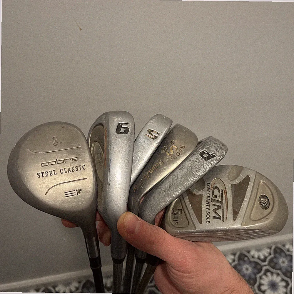 Mixed Golf Clubs Lot Irons Woods Cobra Intech GTM RH Read