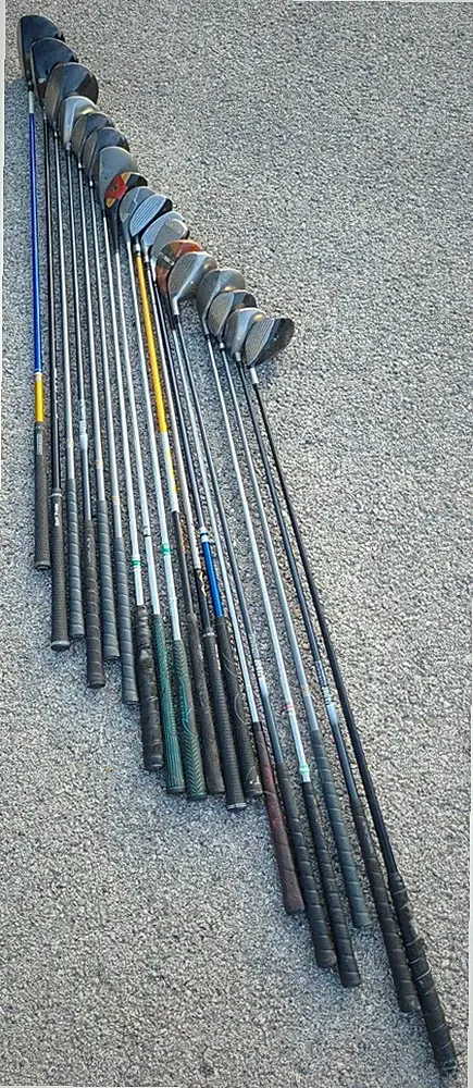 Mixed Lot Of 18 Golf Clubs Fairway Woods, Hybrids, & Drivers RH