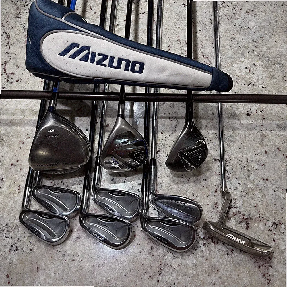 Mizuno Complete Golf Set Driver Wood Hybrid Irons Putter Regular Flex Men’s