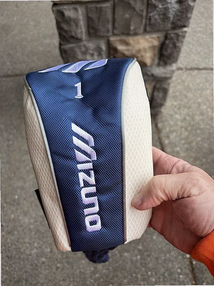 Mizuno Forged 1 Driver Headcover Blue White Vintage Golf Club Cover Long Sock