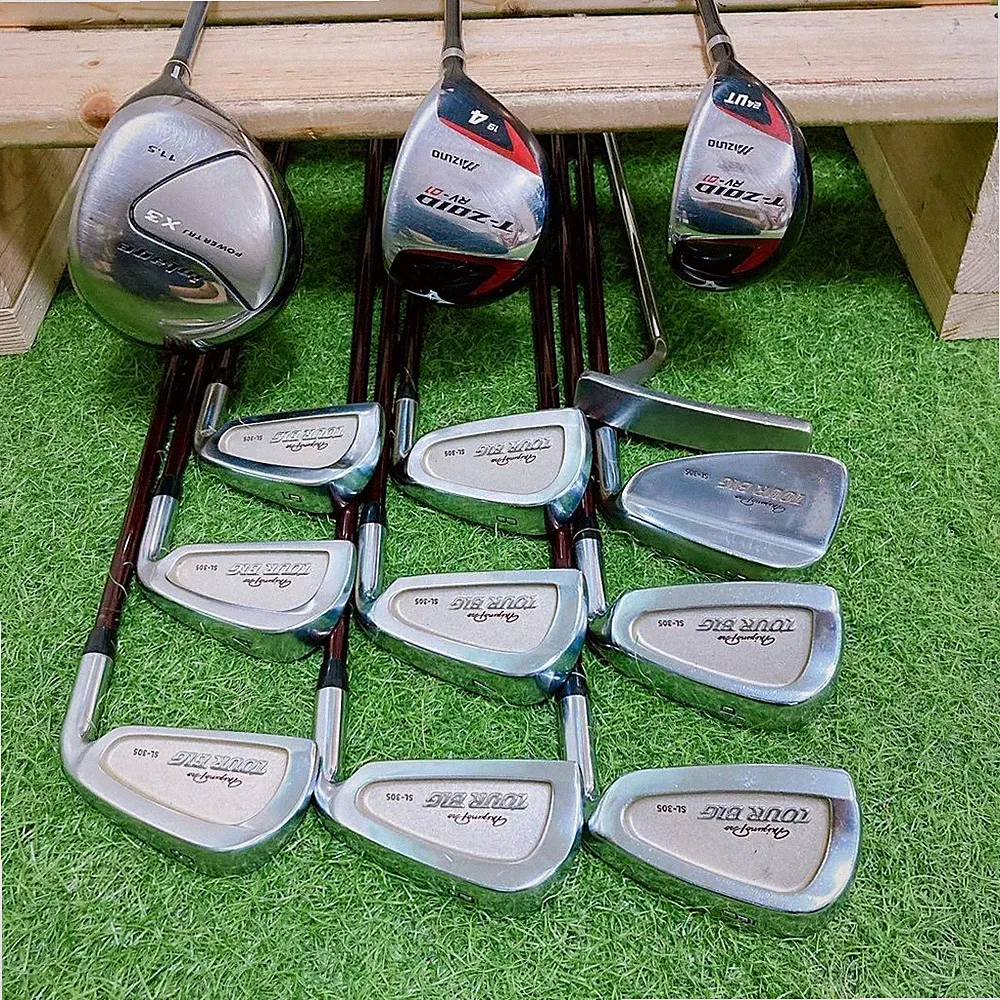 Mizuno intage T-ZOID TOUR BIG Mens Golf Clubs Set Ready 100% Unified 13pc ESS1