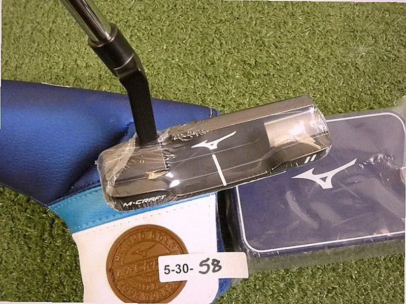 Mizuno M Craft II Black Ion 35" Putter with Headcover & Weight Kit New