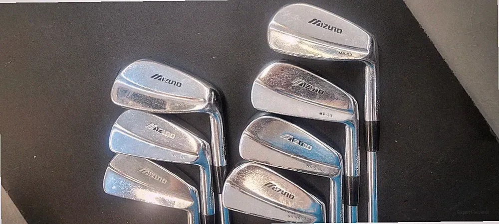 Mizuno Mp-33 Iron Set 3-8,pw S300 Stiff Steel Shafts RH