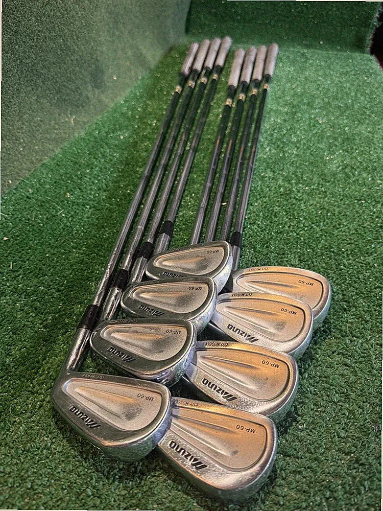 Mizuno MP60 3-PW Iron Set~S300 Stiff Steel~NICE Grips~6i=37.5”