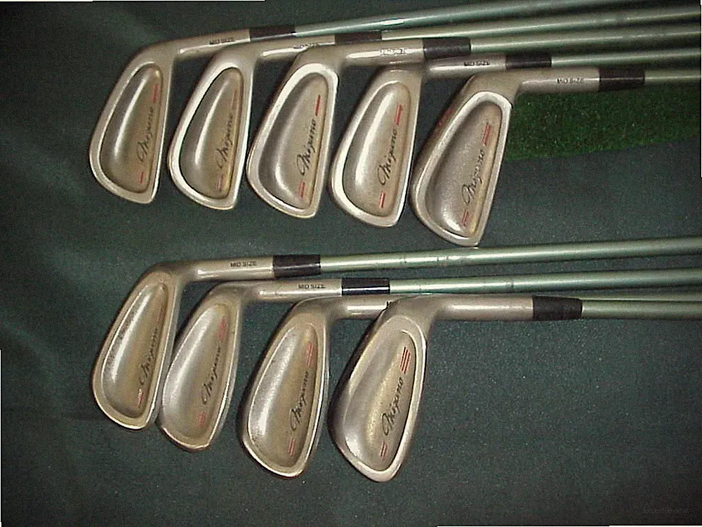 MIZUNO MSX WITH MID SIZE HEADS 59 GR GRAPHITE FIRM #9 SET OF 9 CLUBS 2-PW