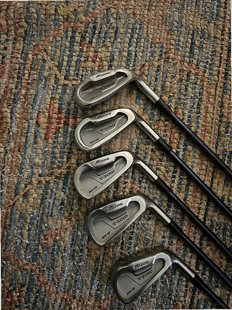 MIZUNO MX-15 T-Zoid 3, 4, 5, 6, 8 PW Golf Clubs Graphite Stiff Shaft Six Clubs