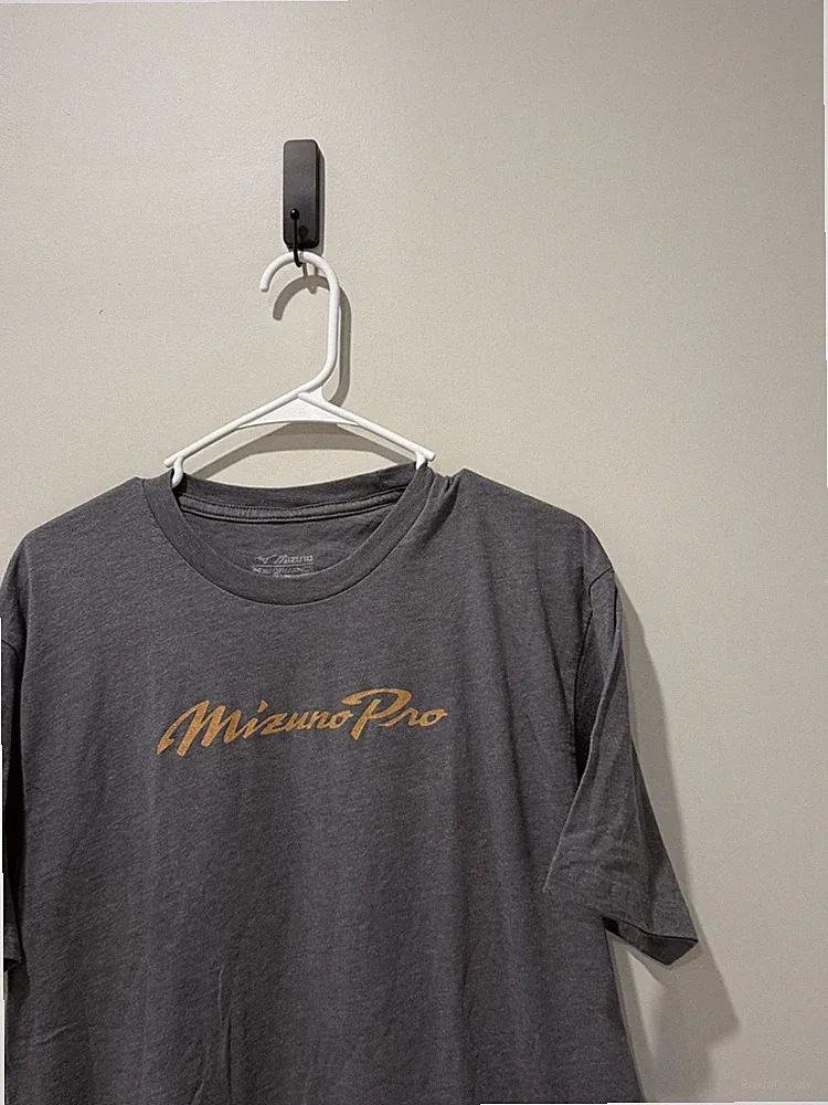 Mizuno Pro Collection Golf Tee T-Shirt Men’s Large Gray Short Sleeve
