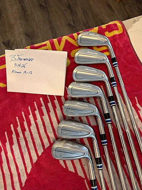 Mizuno Pro M-13 RH Iron Set 5-PW GW Steel Shaft X Flex 7 Clubs
