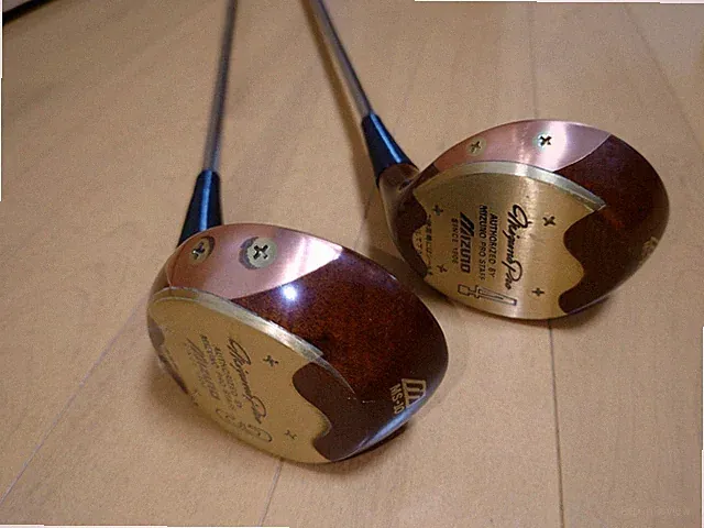 Mizuno Pro MS-10 Persimmon 3 & 4 Woods New rare item 2xPc R Flex