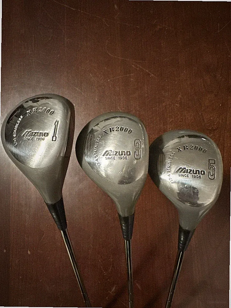 Mizuno XR 2000 Woods Set - 1,3,5 Woods, All Original, RH, Dynaflex 2000 R Shaft