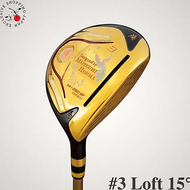 Mutsumi Honma Golf Club Fairway Wood 3W 15° MH250SF Phoenix FW Flex R SR Shaft