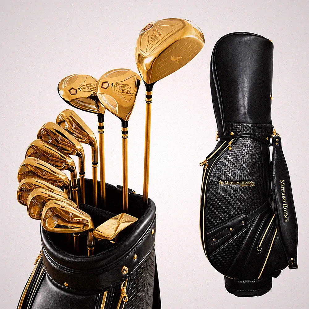 MUTSUMI HONMA MH488X Phoenix Complete Golf Set 11 Clubs Graphite Shaft w Bag