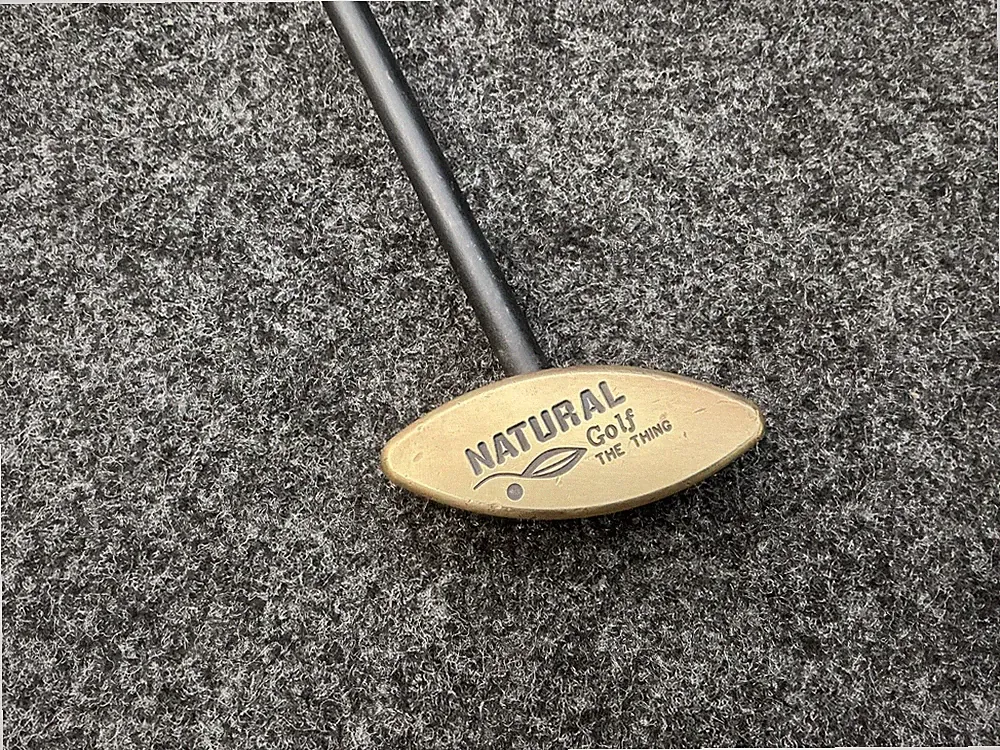 Natural Golf The Thing Putter-RH-Graphite Shaft-Brass Head-32"-Square Grip NICE