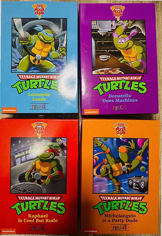 NECA TMNT Pizza Club Complete Set