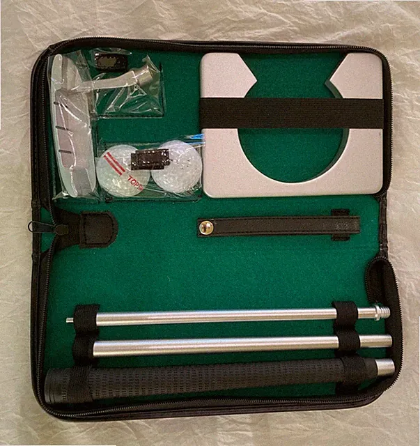 Neon Executive Gift Portable Golf Putter Set Kit with Ball Hole-Cup for Travel