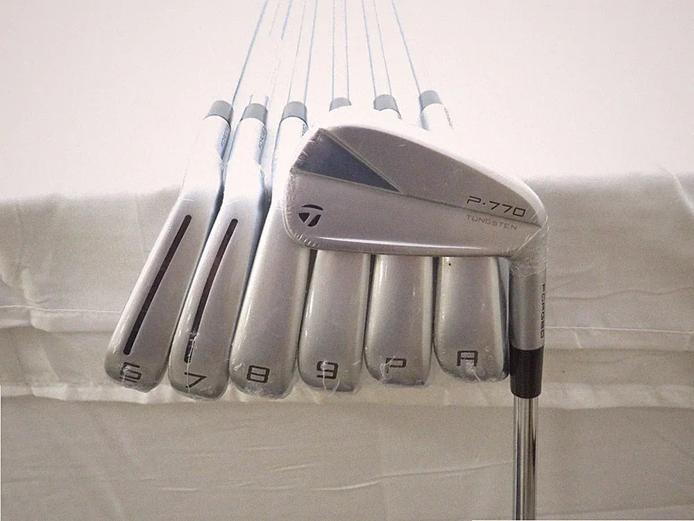 New 2023 TaylorMade P-770 Iron Set 5-PW,AW KBS Tour Stiff Flex Steel Shafts
