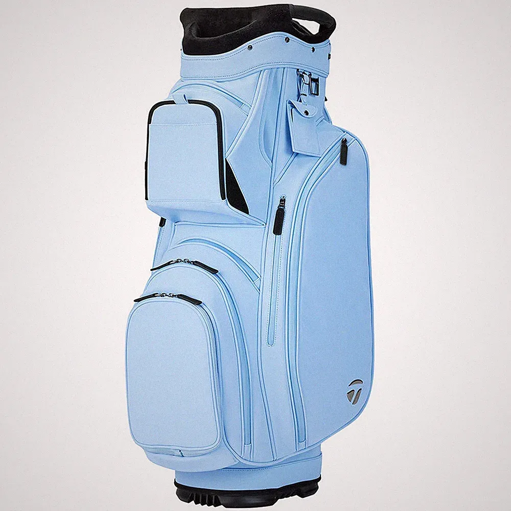 NEW 2025 TaylorMade Signature Light Blue 14-Way Golf Cart Bag
