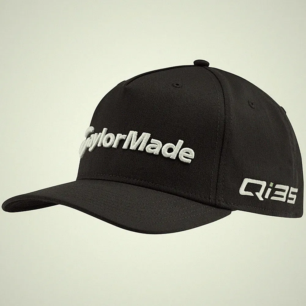NEW 2025 TaylorMade Tour A-Frame Qi35/TP5 Black Snapback Adjustable Golf Hat/Cap