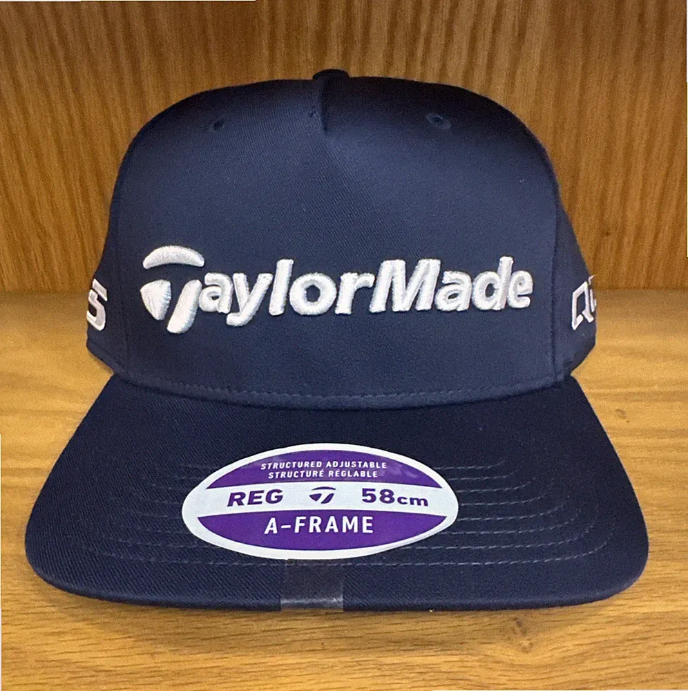 NEW 2025 TaylorMade Tour A-Frame Qi35/TP5 Navy Snapback Adjustable Golf Hat/Cap