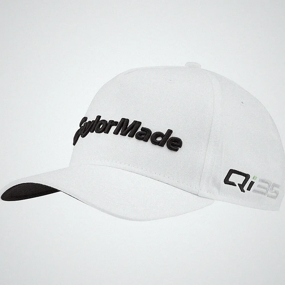 NEW 2025 TaylorMade Tour A-Frame Qi35/TP5 White Snapback Adjustable Golf Hat/Cap