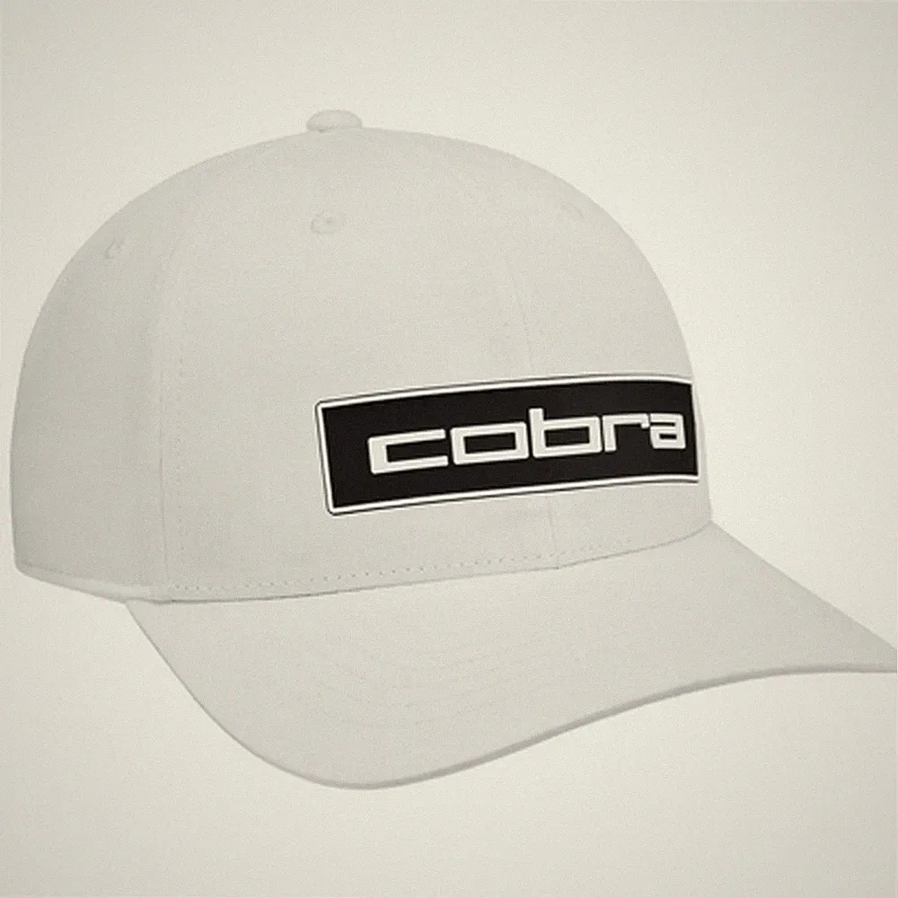 NEW 2026 Cobra Tour Tech White/Deep Navy Adjustable Snapback Golf Hat/Cap
