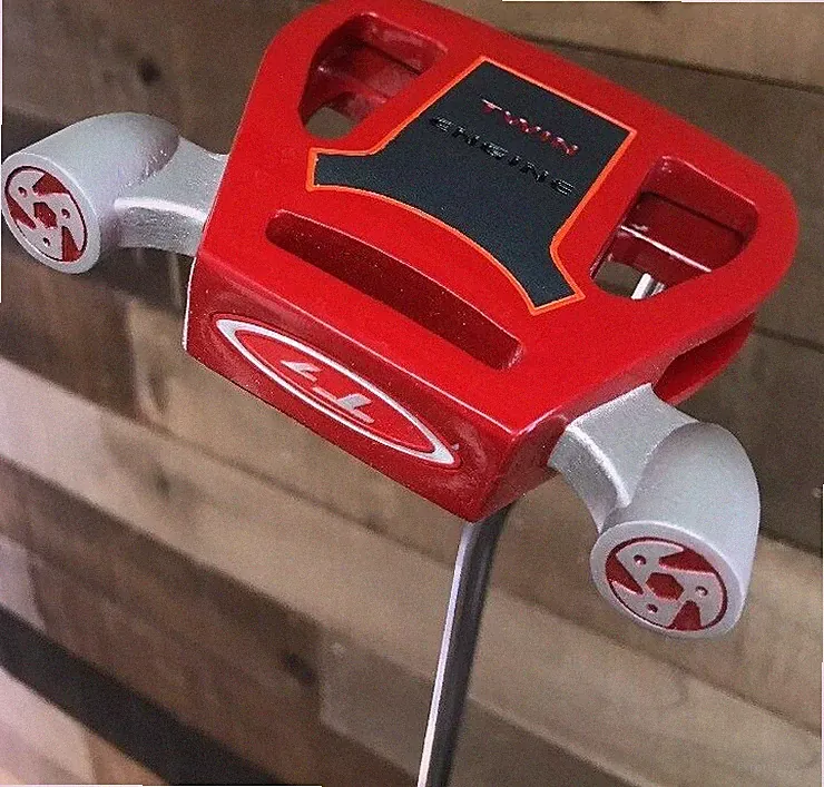 NEW 34" Mens Golf Red Twin Engine Putters Right Handed Steel Black Putter Grip