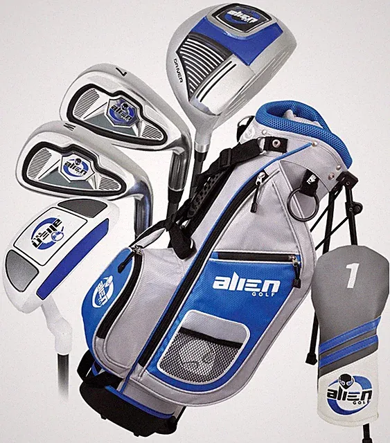 New Alien Golf Junior 6 Piece Set (Ages 6-8) Blue/Gray